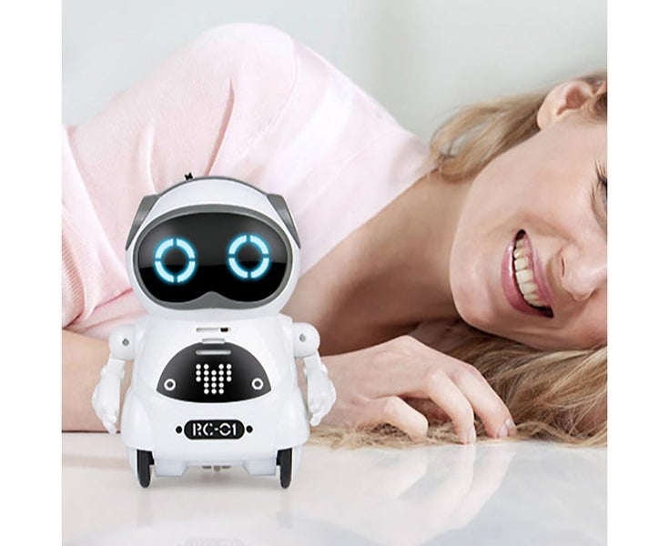 Mini Pocket Robot Voice Control Chat Record Sing Dance Interactive Kids Toy Carousel 9