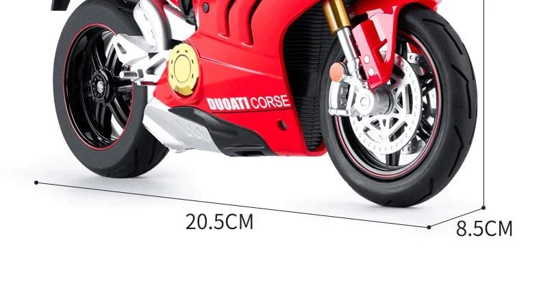 1:10 Ducati V4S S1000RR H2R Alloy Die Cast Motorcycle Model Vehicle, V4S White Carousel 5
