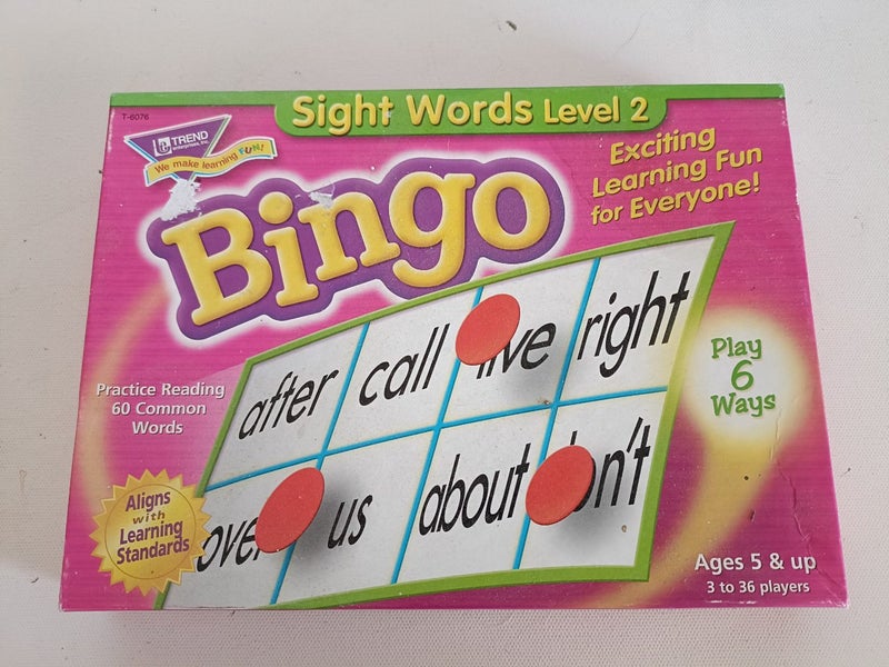 Word bingo for young school kids Carousel 1