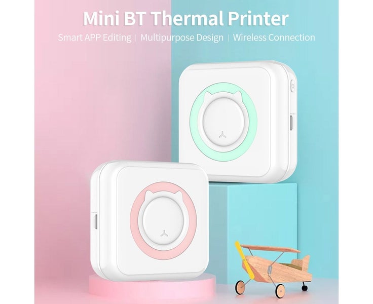 Pocket-size Printer BT Thermal Printer Mini Rechargeable Printer for Study/ Carousel 6
