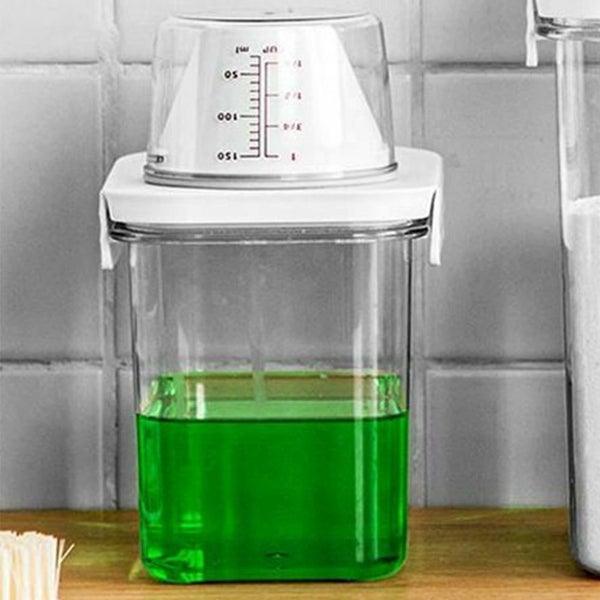 1100ml Laundry Detergent Dispenser Empty Softener Storage Bottle Carousel 2