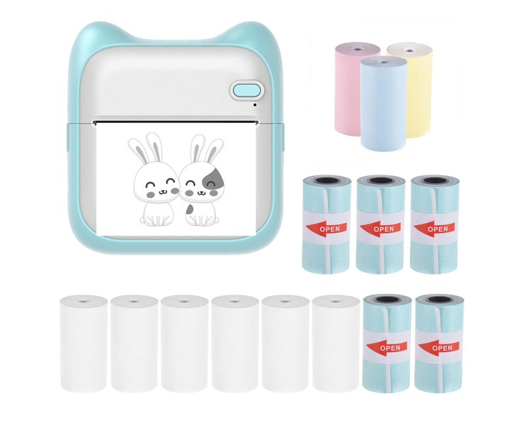Mini Pocket Photo Printer Portable Thermal Printing Machine 203dpi Wireless Carousel 1