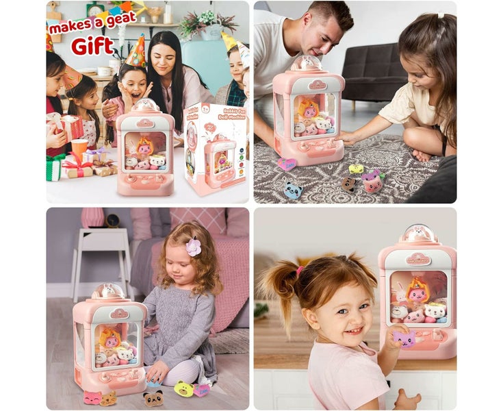 Claw Machine for Kids,Mini Vending Machines Candy Grabber Prize Dispenser T Carousel 6