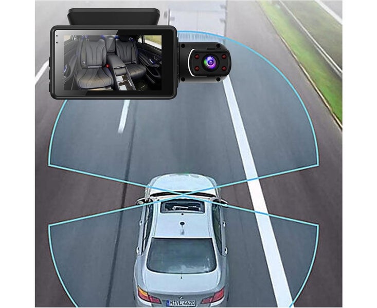 HD 1080P Car Dual Lens Dash Cam Front and Rear Video Recorder Camera G-sens Carousel 6