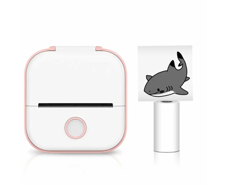 Vibe Geeks USB Rechargeable Inkless Pocket Instant Thermal Printer - Pink Carousel 1