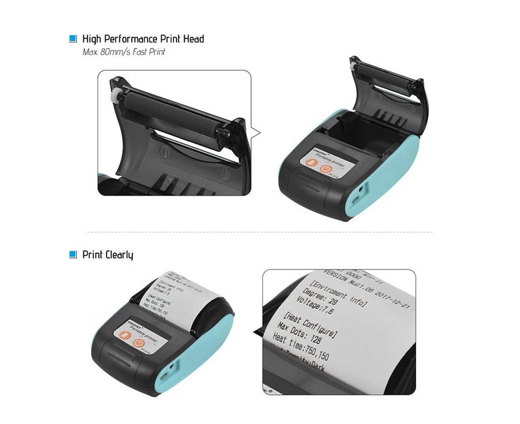 GOOJPRT PT-210 Portable Thermal Printer 58mm Receipt for Retail StoresFacto Carousel 2