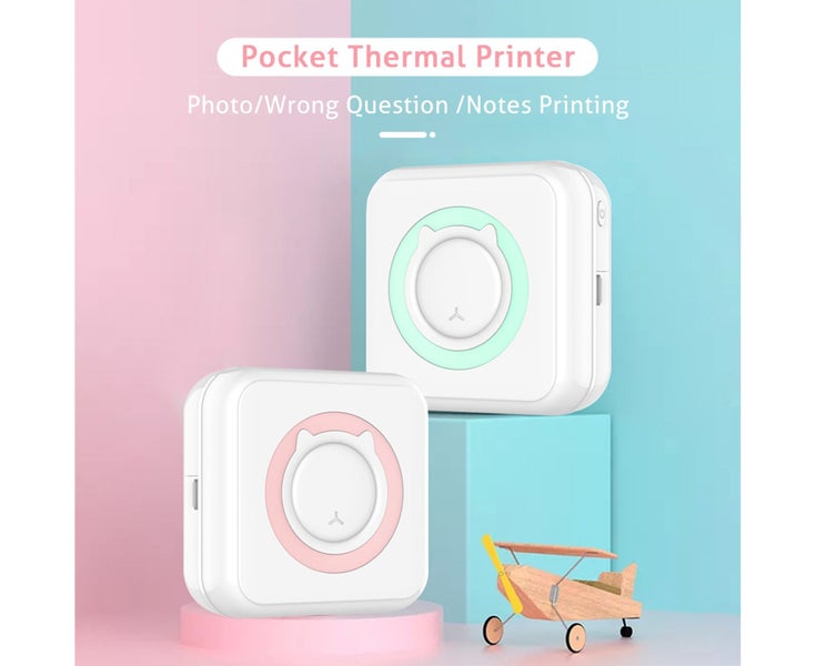 Wirelessly Mini Thermal Printer BT 200dpi Photo Label Memo Wrong Question P Carousel 6