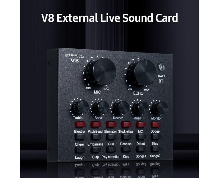 V8 Multifunctional External Sound CardSound Modes 12 Sound Effects for O Carousel 1