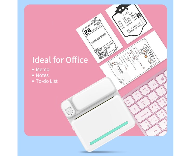 Mini Pocket Photo Printer Portable Thermal Printing Machine Wireless BT Con Carousel 6