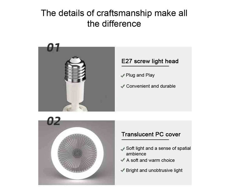 Modern Ceiling Fan with Light 2-In-1 Low Profile Ceiling Fans withGears Carousel 2