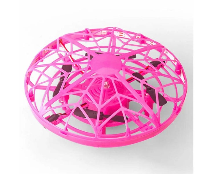 Vibe Geeks USB Rechargeable Hand Operated LED Children?Zs Toy DronePink Carousel 6