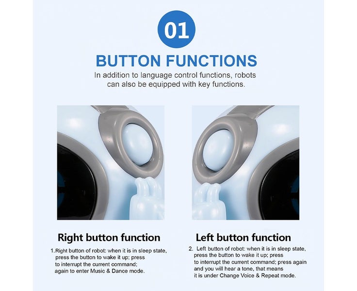 939A Pocket Robot Talking Interactive Dialogue Voice Recognition Record Singi Carousel 6