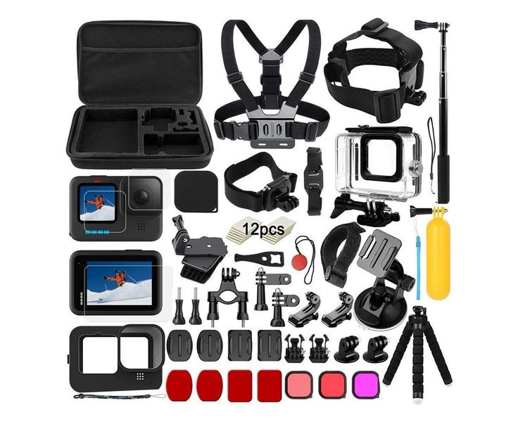 Accessory Set Kit Bundle for GoPro Hero 12 11 10Black Waterproof Protect Carousel 1