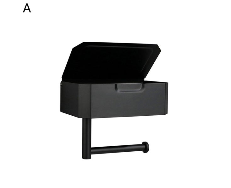 1 Set Tissue Box Punch Free Anti-drop Convenient Anti-Rust Waterproof Paper Carousel 2