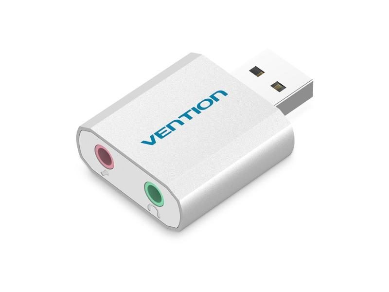 Vention USB Sound Card For Laptop PS4 With 3.5mm Microphone Adapter Carousel 1