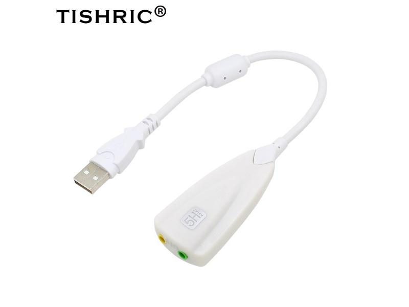 TISHRIC 5HV2 External Usb Sound Card 7.1 3.5mm Adapter For Laptop PC Carousel 1