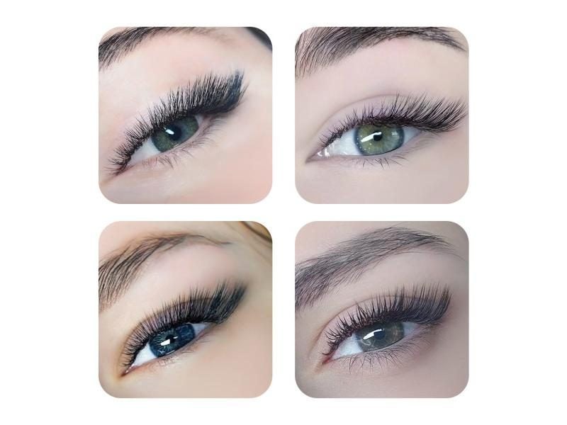 GLAMLASH Curl Mink Eyelashes Extension 16rows/tray Mix Matt Black N/L Curl Carousel 1
