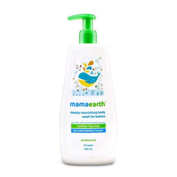 Mamaearth - Milky Soft Deeply Nourishing Baby Body Wash Infused with Coconut ... Carousel 1