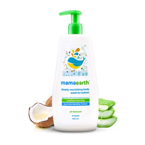 Mamaearth - Milky Soft Deeply Nourishing Baby Body Wash Infused with Coconut ... Carousel 2