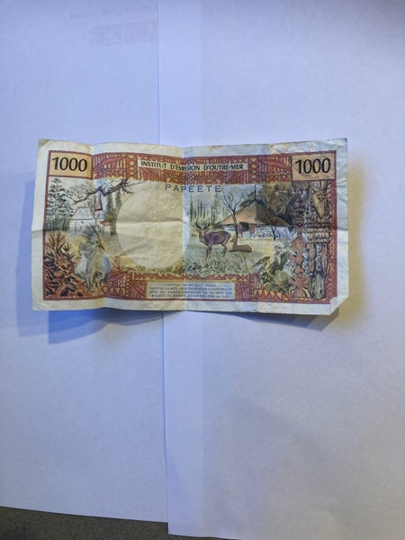 French Pacific Territories 1000 francs Papeete (N3) Carousel 2