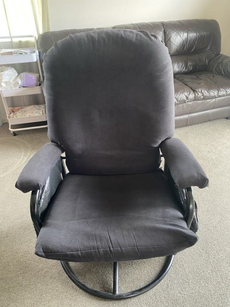 Black Nursing chair and foot stool Carousel 2