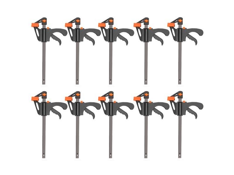 DTBD 4 Inch 2/3/4/5/10Pcs Woodworking Work Bar F Clamp Clip Set Hard Quick Carousel 1