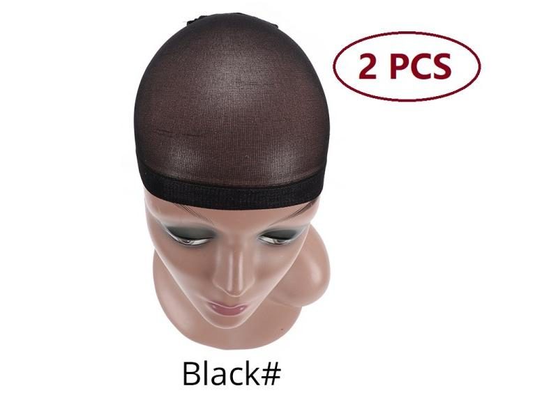 Nunify Nude Mesh Net Wig Caps With Closed End For Wigs 2Pcs/Pack Free Size Carousel 1