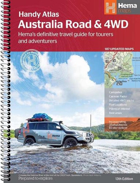 Australia Road & 4WD handy atlas B5 spir. by Hema Maps - Spiral Carousel 1