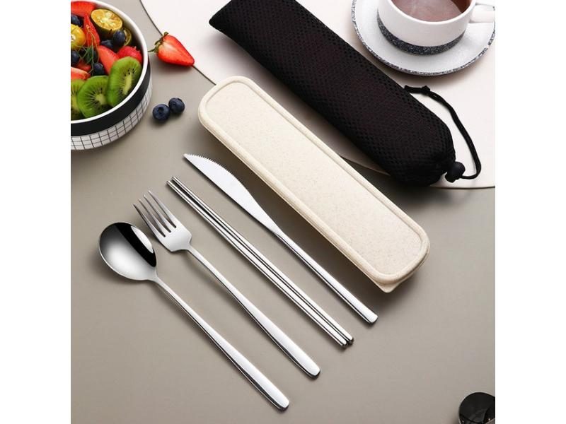 304 Tableware Set Portable Cutlery Set Dinnerware Set High Quality Stainless Carousel 1
