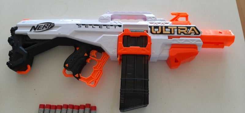 NERF Ultra Select Fully Motorized Blaster Ages 8+ Toy Gun Fire Fight Darts Play Carousel 2
