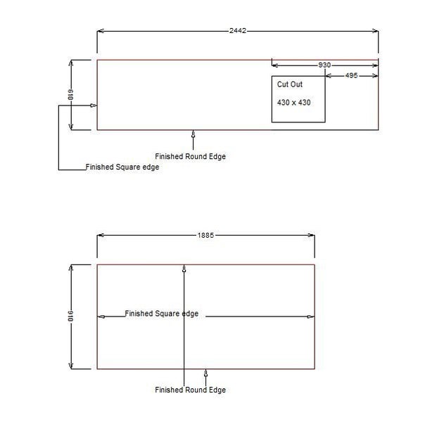 Galley Kitchen Benchtop Carousel 6