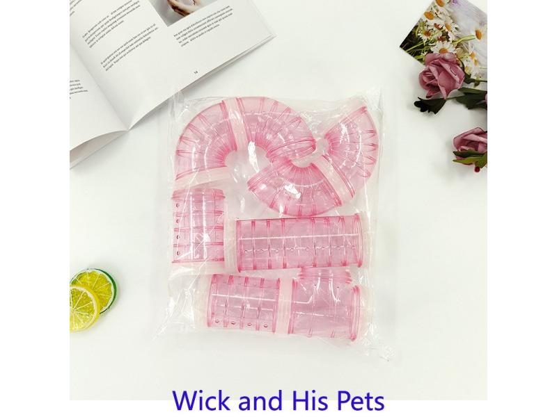 Hamster Tunnel Plastic Toy Rodent Training Channel Durable DIY Splicing Maze Carousel 1