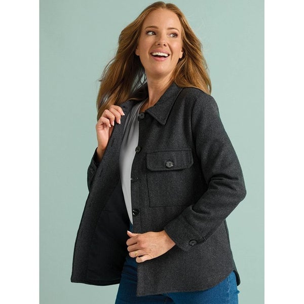 Comfort Winter Jacket - Size S (10-12) - Charcoal629841923546891127