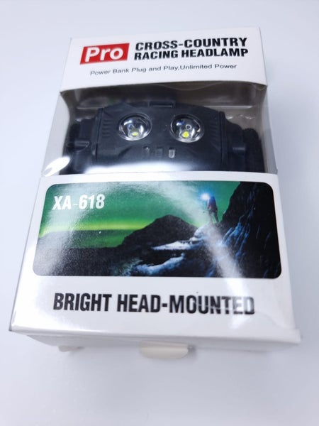 Cross Country Racing Headlamp, rechargeable headtorch, running headlamp, torch Carousel 10