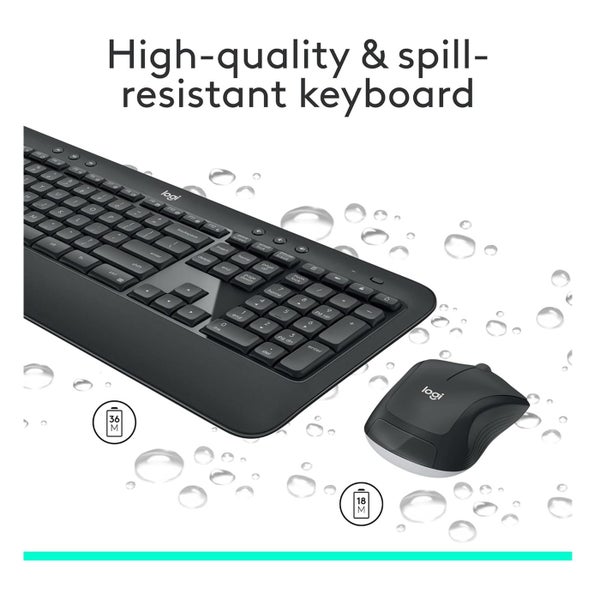 Logitech MK540 Advanced Wireless Keyboard and Mouse (920-008682) Carousel 5