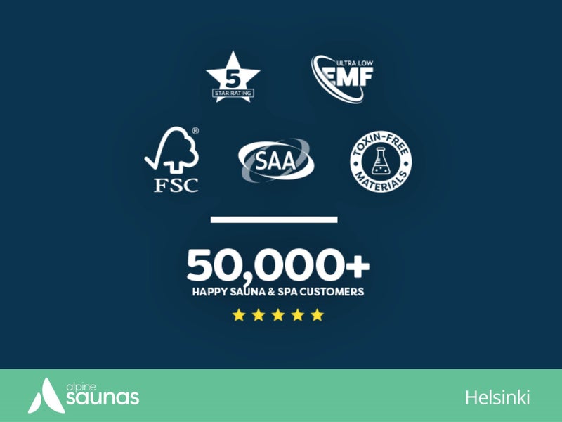 INDOOR SAUNA - HELSINKI NEW 3-SEATER - ALPINE SPAS Carousel 19