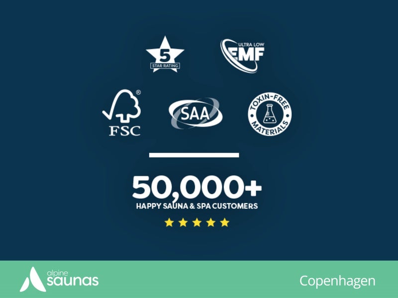 INDOOR SAUNA - COPENHAGEN NEW 2-SEATER - ALPINE SPAS Carousel 20