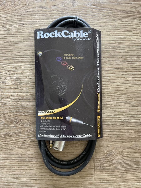 Warwick RockCable 2m Balanced Jack to XLR Cable (Model RCL 30392 D6 M BA) Carousel 1