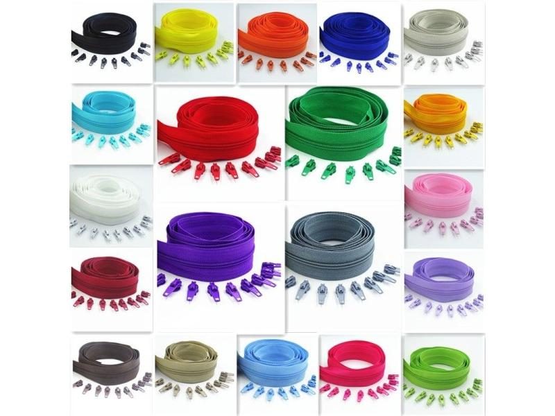 3#10 Meters Zipper By The Yard Nylon Coil Zippers With 20pcs Zipper Slider For Carousel 2