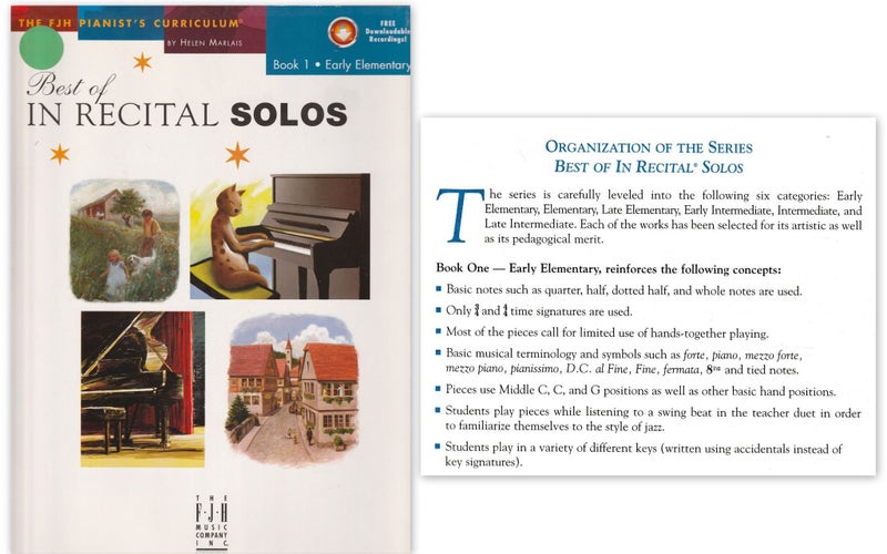 The FJH Pianist's Curriculum by Helen Marlais - Best Of In Recital Solos Carousel 1