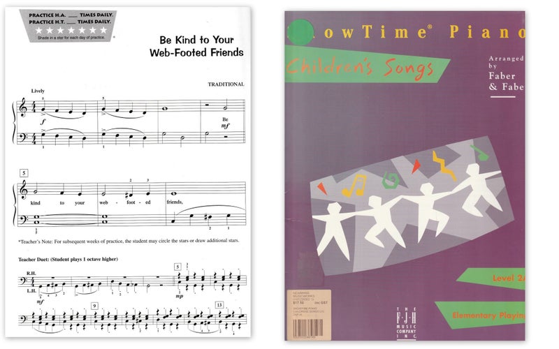 Show Time Piano Children's Songs Level 2A Elementary Playing Carousel 2