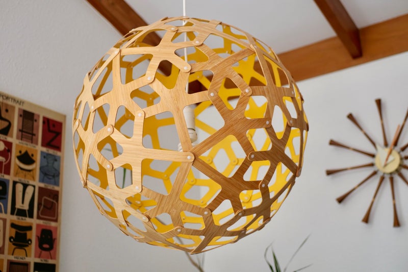 AN ORIGINAL DAVID TRUBRIDGE CORAL 600 PENDANT LIGHT SHADE Carousel 1