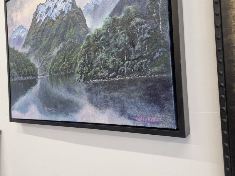 An Evening Of Stillness Fiordland - Caley Hall Fine Art - Original Oil Painting Carousel 7
