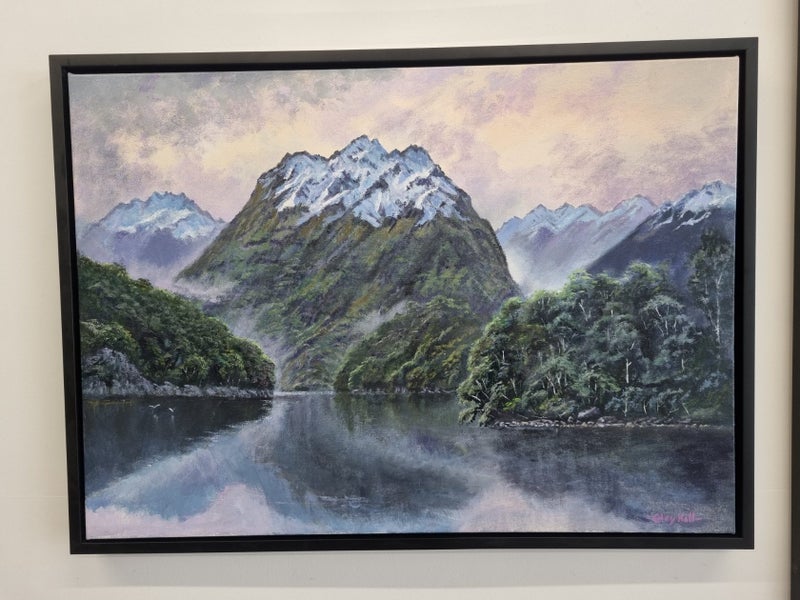 An Evening Of Stillness Fiordland - Caley Hall Fine Art - Original Oil Painting Carousel 7
