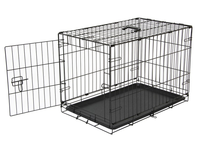 77cm Folding Pet Crate - Medium Size Cage Pen for Dogs & Cats Carousel 2