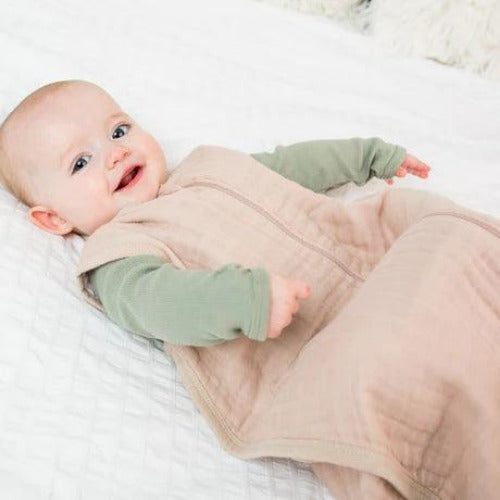 Muslin Sleep sack 1.0Tog Lulujo 0-6 months Carousel 1