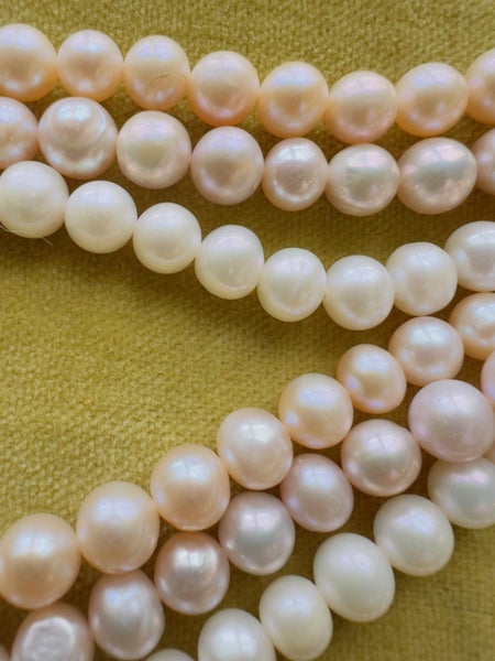 Three strand pink pearls Carousel 3
