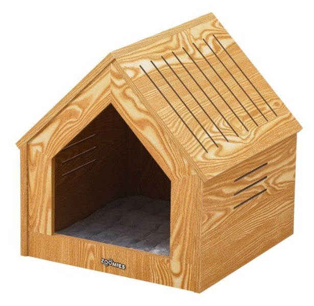 Zoomies Small Modern Pet House Natural Carousel 1