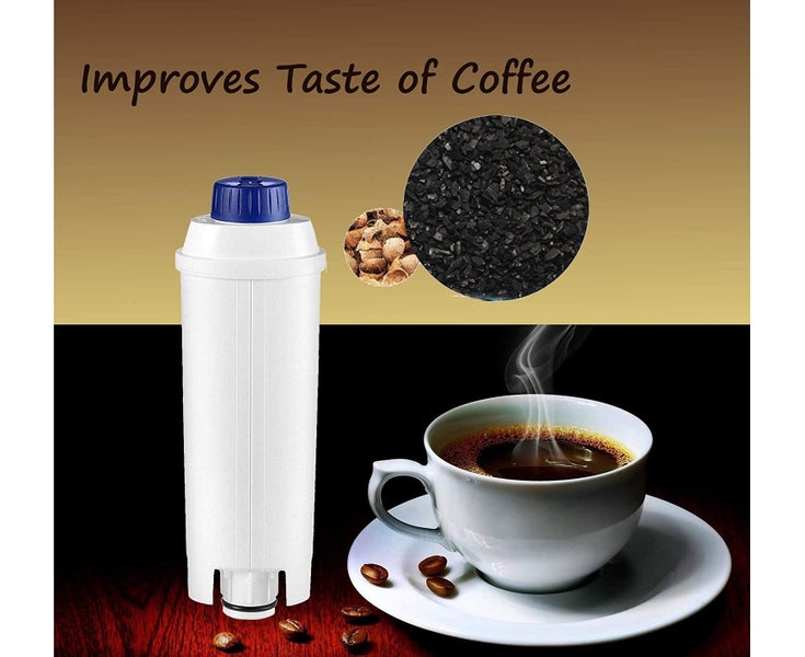 4 Replacement Water Filters for Delonghi DLSC002/Magnifica S/Magnifica Evo/ Carousel 2