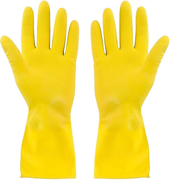 3 Pairs Protect Rubber Gloves, Dishwashing Household Gloves, S Size Carousel 1
